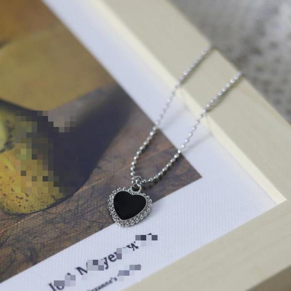 💎 NEW ❤️ Retro Necklace Woman Geometric Drop Heart Jewelry Trendy - Picture 5 of 5